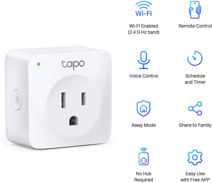 TP Link Tapo P100 (2-pack) Enchufe WiFi Inteligente Mini - Achorao