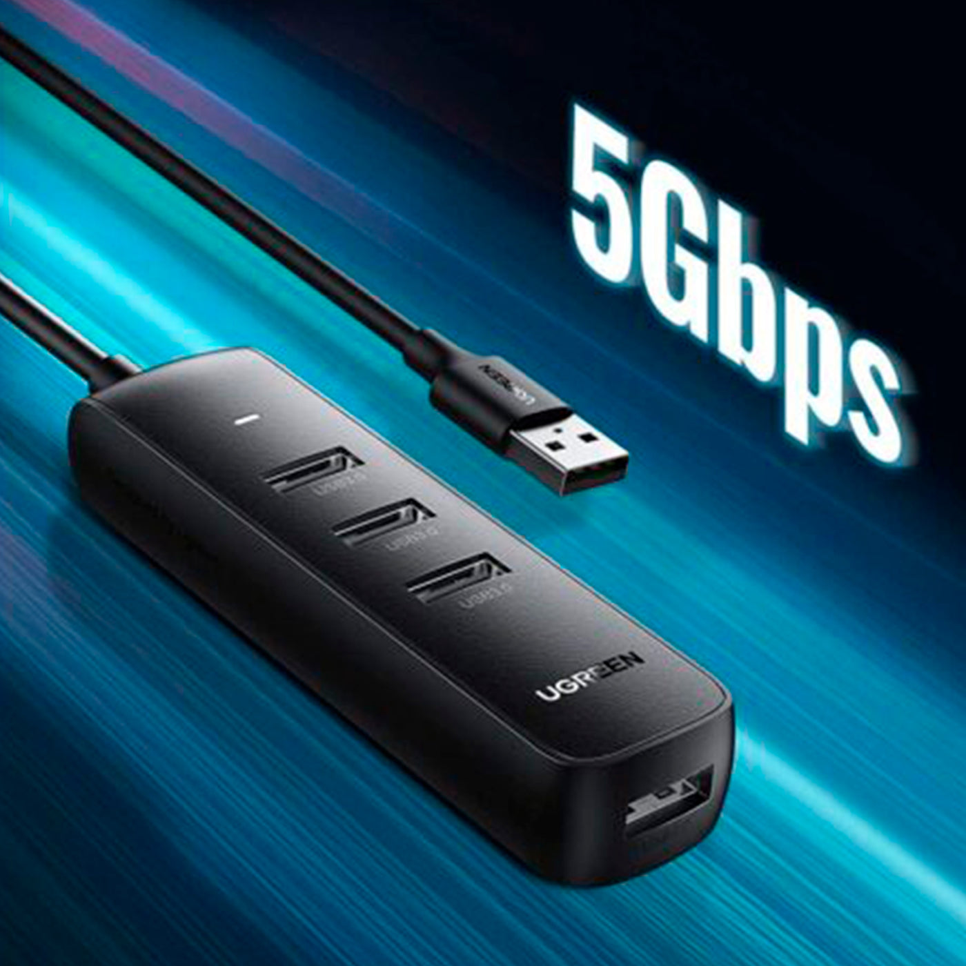 Adaptador HUB UGREEN USB 3.0 4 Puertos CM416 - Achorao