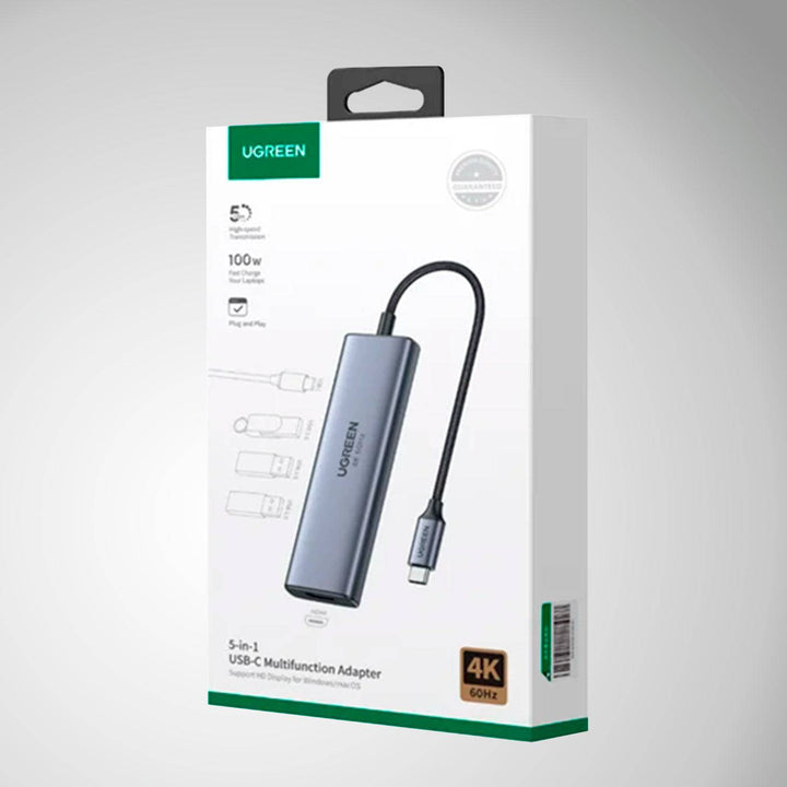 Adaptador Multifunción UGREEN USB-C CM511 - 5 en 1 - Achorao