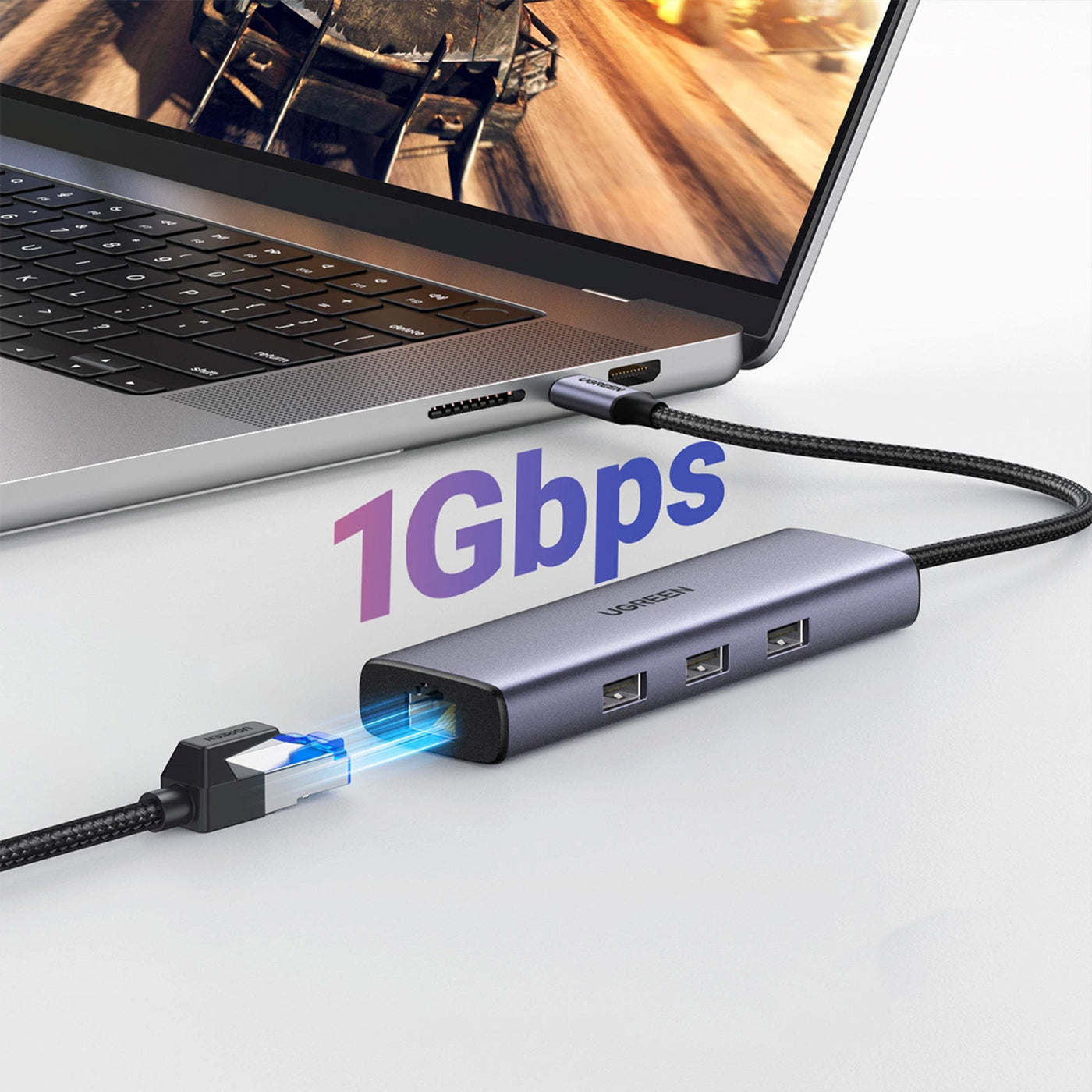 Adaptador Multifunción UGREEN USB-C (CM512) 6 en 1 - Achorao