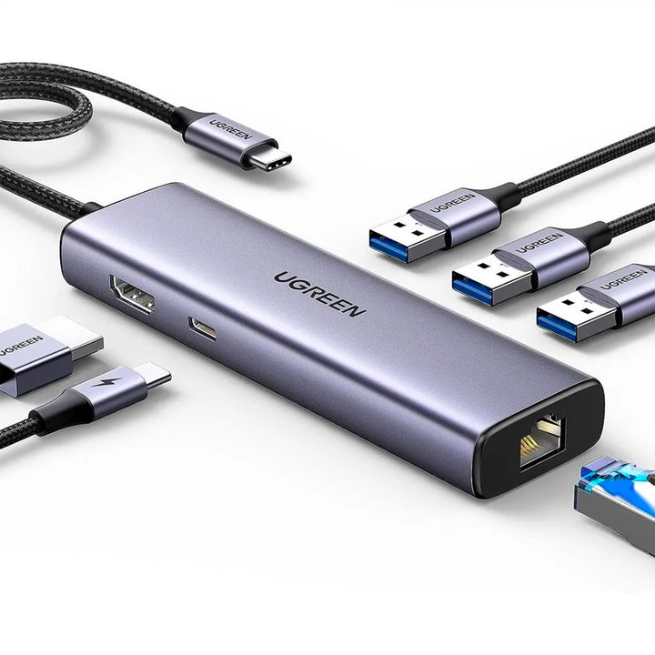 Adaptador Multifunción UGREEN USB-C (CM512) 6 en 1 - Achorao