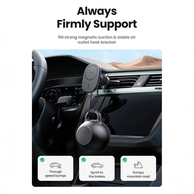 Cargador de auto inalámbrico magnético UGREEN CD345 - Achorao