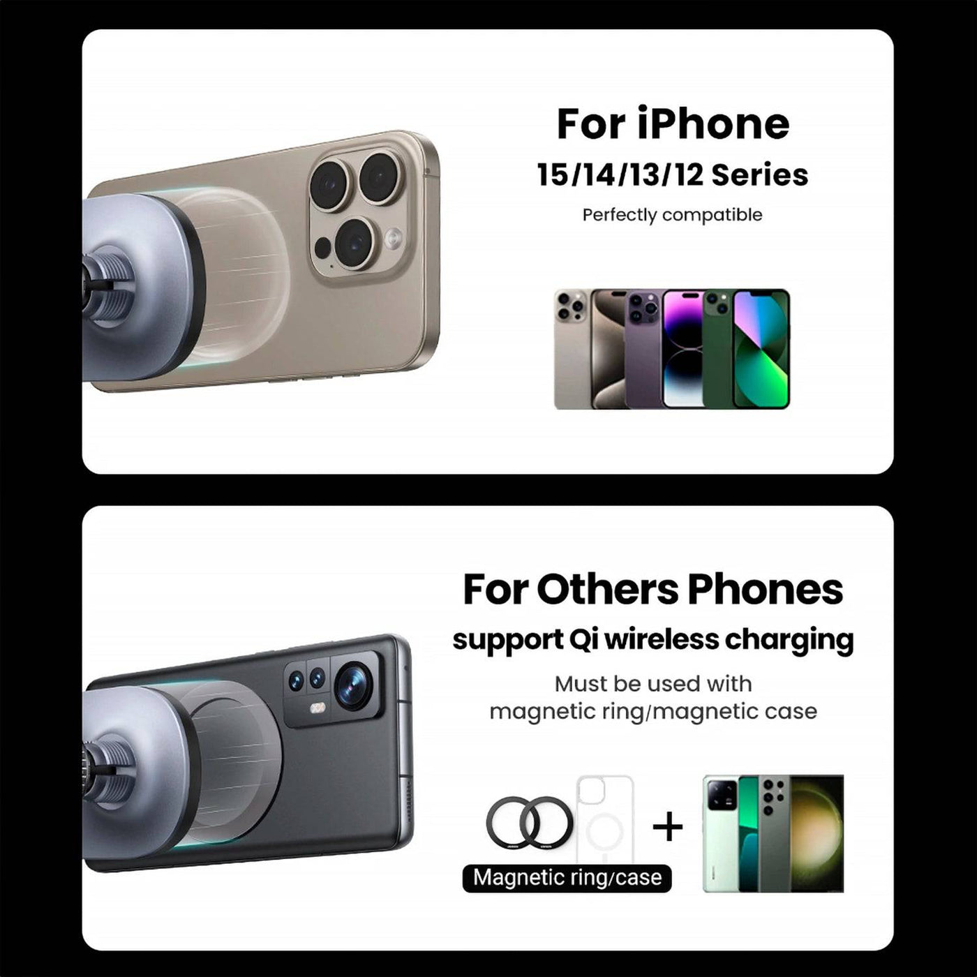 Cargador de auto inalámbrico magnético UGREEN CD345 - Achorao