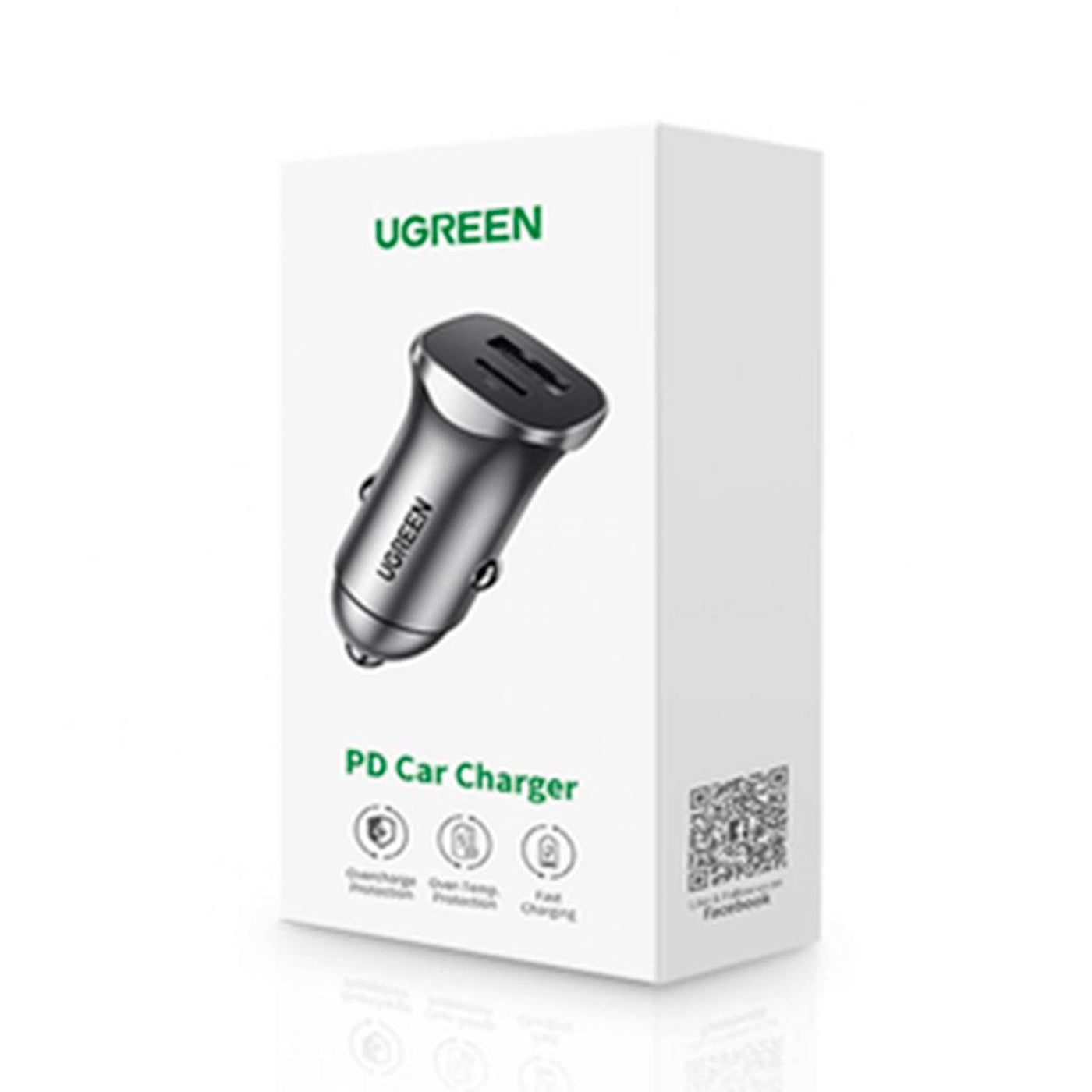 Cargador de auto UGREEN A+C - 2 puertos PD30W+SCP22.5W CD130 - Achorao