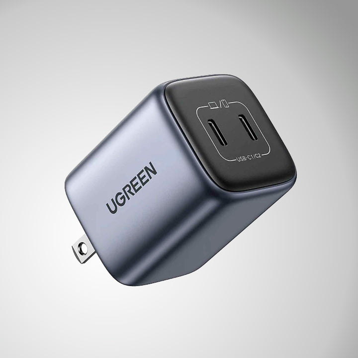 Cargador de carga rápida UGREEN Nexode Dual USB-C PD GaN, CD294 - Achorao