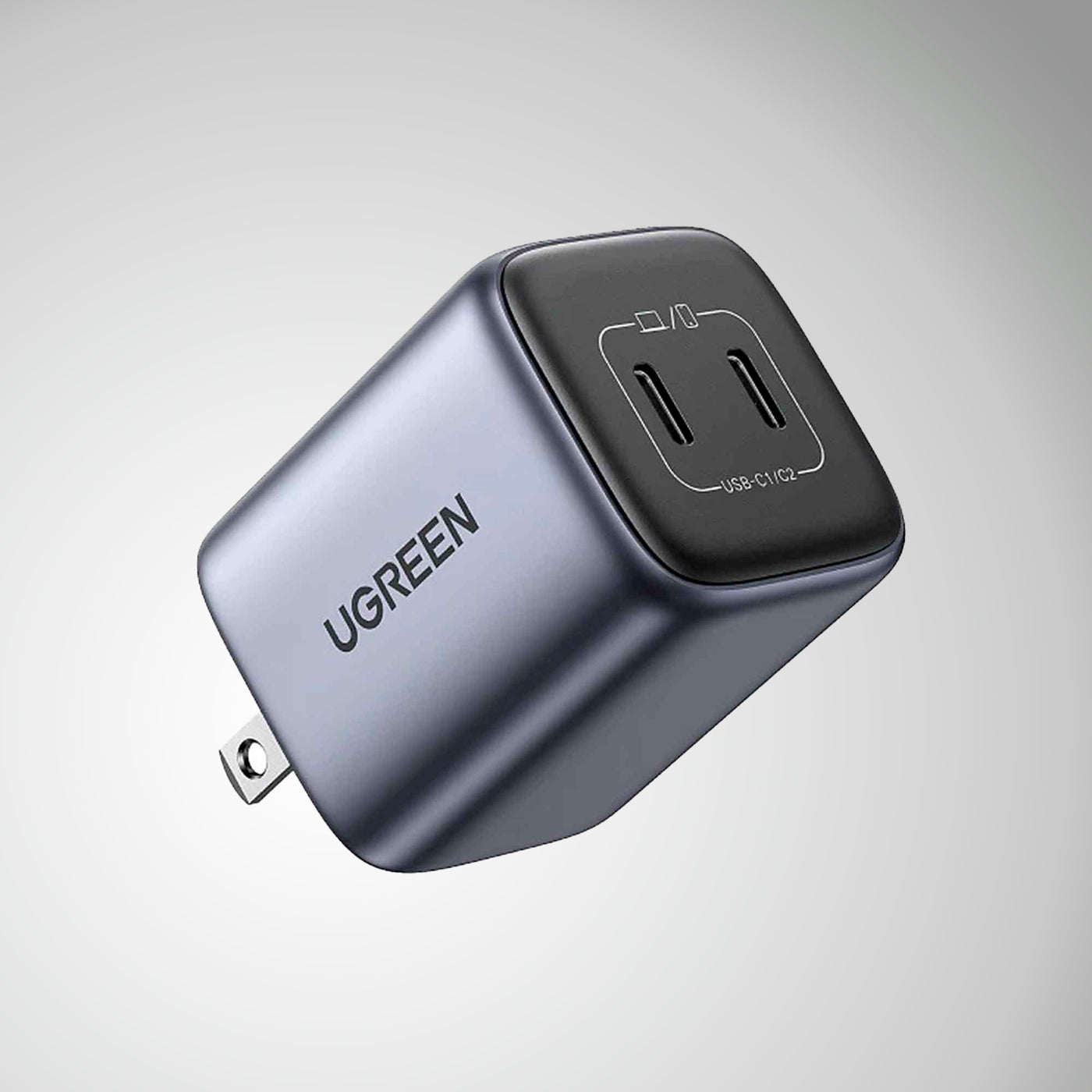 Cargador de carga rápida UGREEN Nexode Dual USB-C PD GaN, CD294 - Achorao