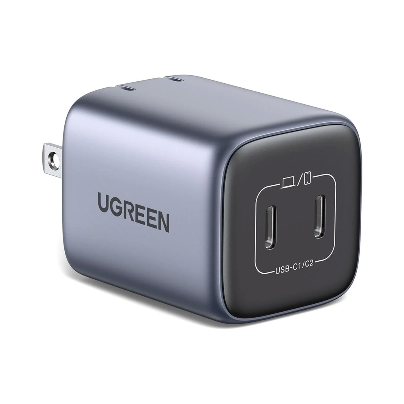 Cargador de carga rápida UGREEN Nexode Dual USB-C PD GaN, CD294 - Achorao