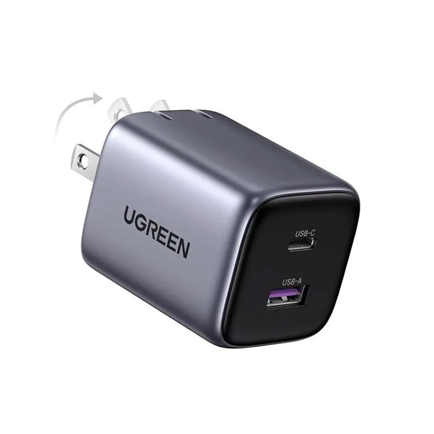 Cargador de carga rápida UGREEN Nexode Dual USB-C PD GaN, CD294 - Achorao