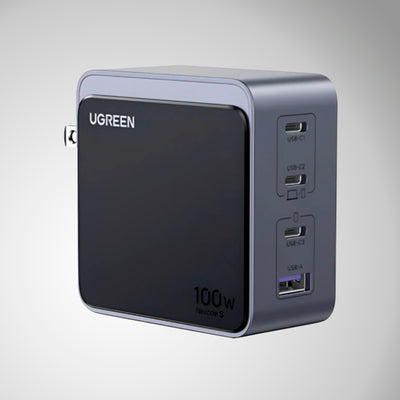 Cargador de carga rápida Ugreen Nexode S 100W 4 puertos GaN X565 - Achorao