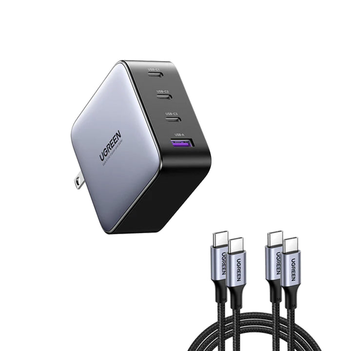 Cargador de Pared UGREEN Nexode 100W USB C GaN CD226 - 4 Puertos - Achorao
