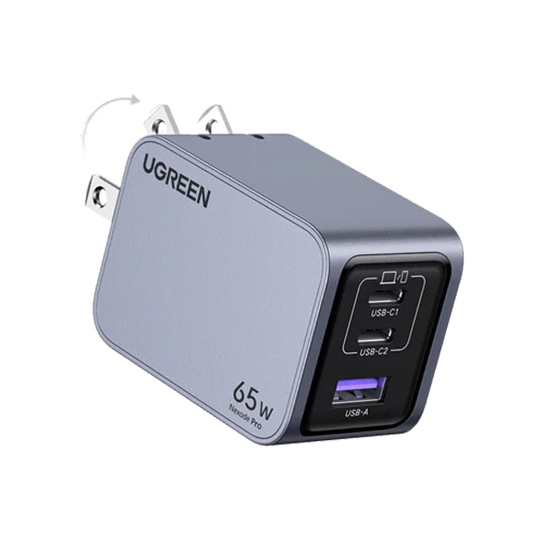 Cargador rápido para iPhone UGREEN Nexode Pro 65W 3-Port GaN X755 - Achorao