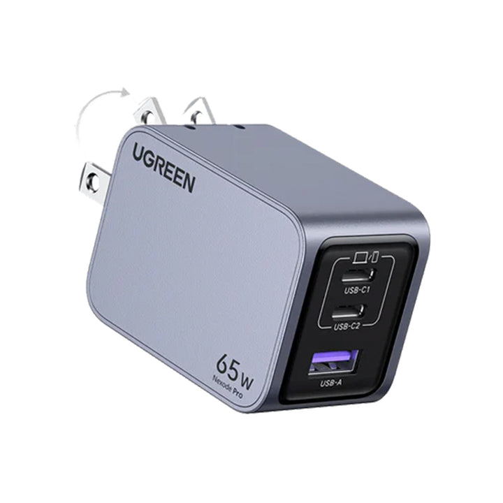 Cargador rápido para iPhone UGREEN Nexode Pro 65W 3-Port GaN X755 - Achorao