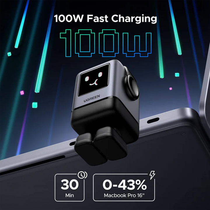 Cargador Ugreen Uno 100w 4-port GaN Carga Rápida X688 - Achorao