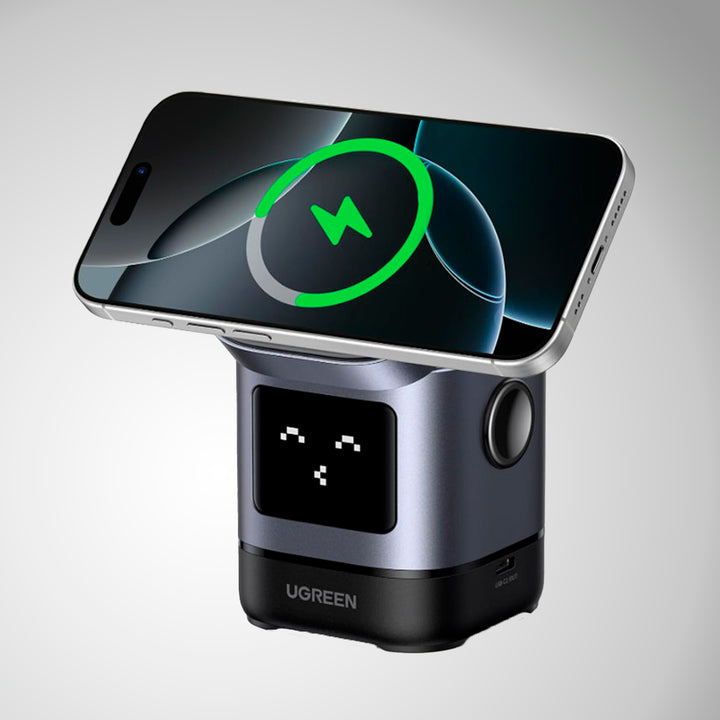 Estación de carga magnética inalámbrica UGREEN Uno 2 en 1, para i phone W709 - Achorao