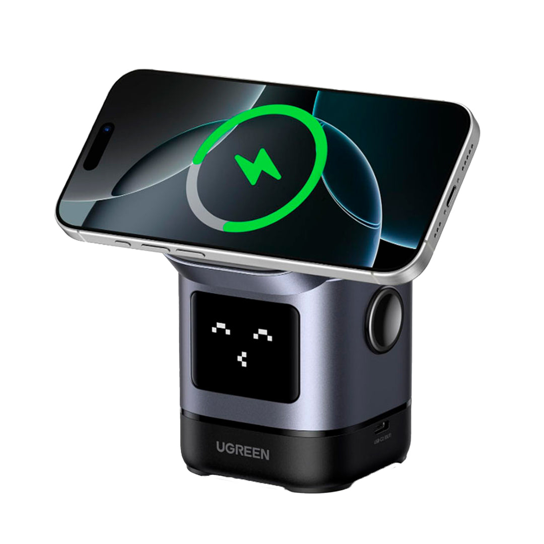 Estación de carga magnética inalámbrica UGREEN Uno 2 en 1, para i phone W709 - Achorao
