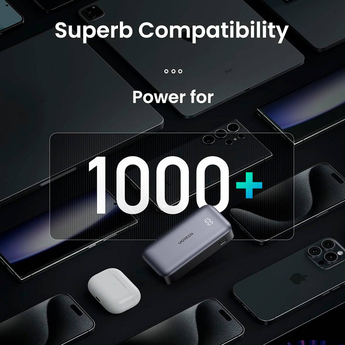 Power Bank de carga rápida UGREEN 10000mAh bidireccional PB502 - Achorao