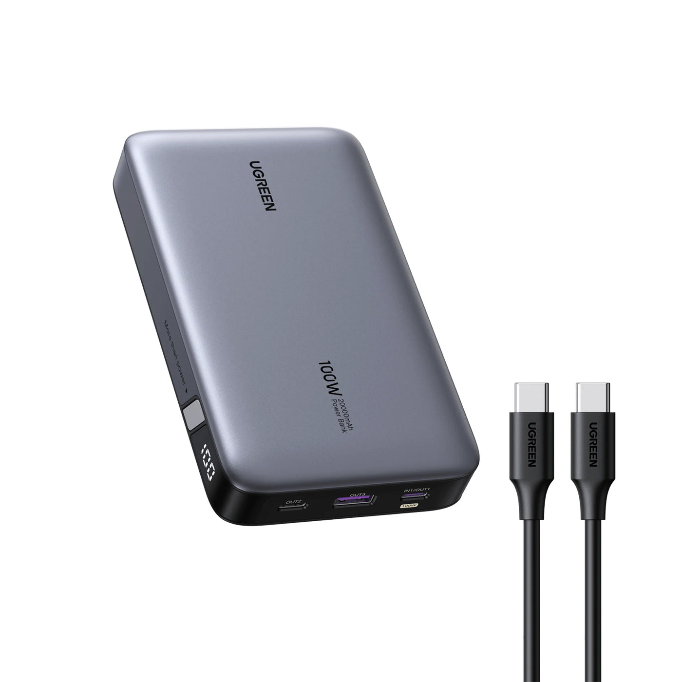 Power Bank UGREEN 20000mAh 100W Two-way PB720 - Achorao