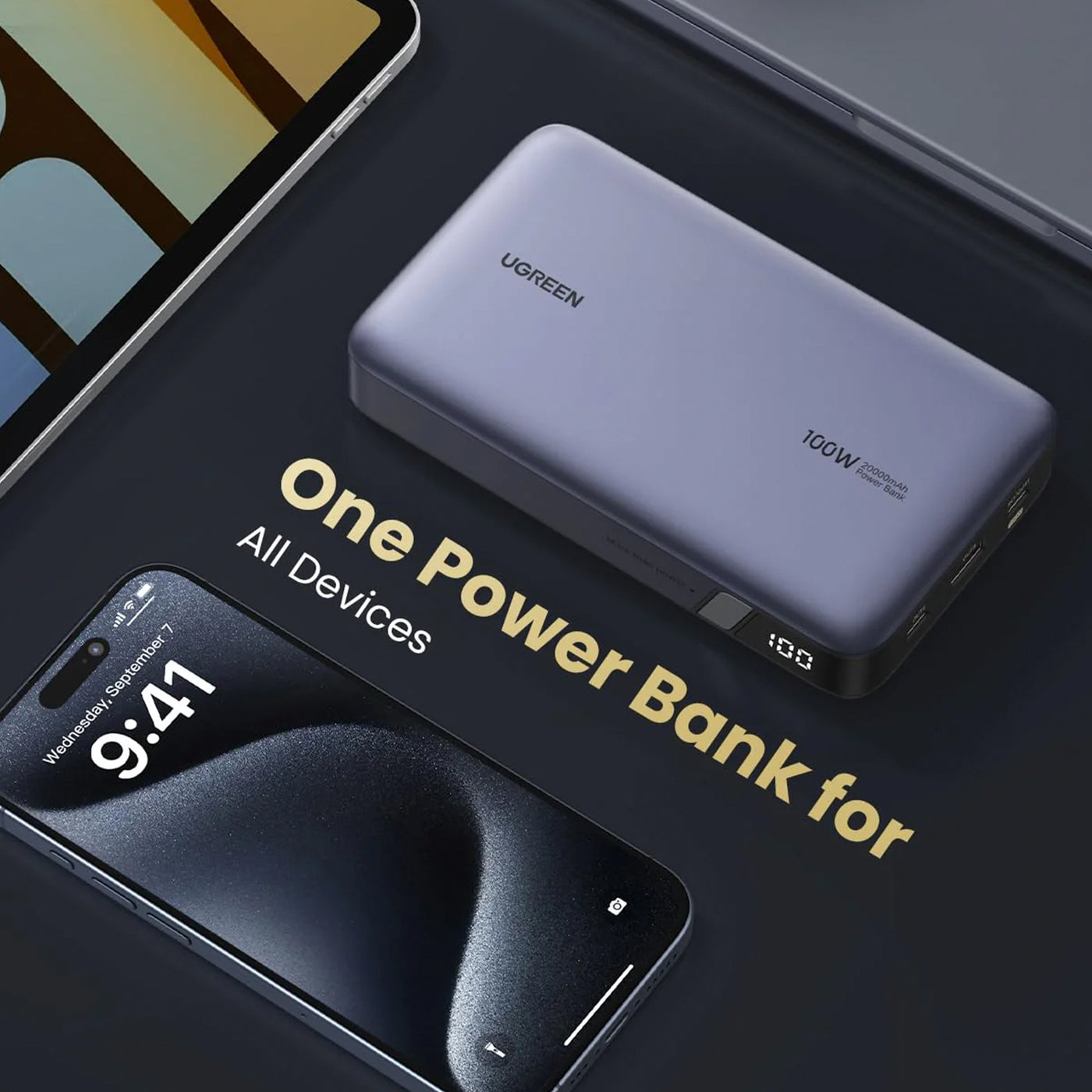 Power Bank UGREEN 20000mAh 100W Two-way PB720 - Achorao