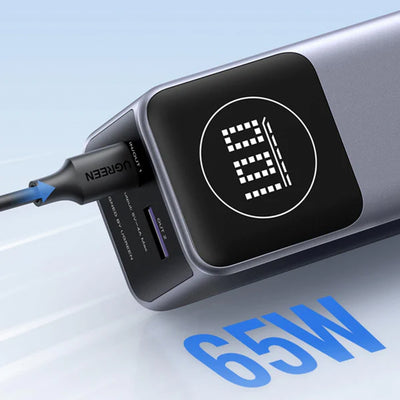 Power Bank UGREEN Nexode 12000mAh 100W con Pantalla Digital Inteligente PB724 - Achorao