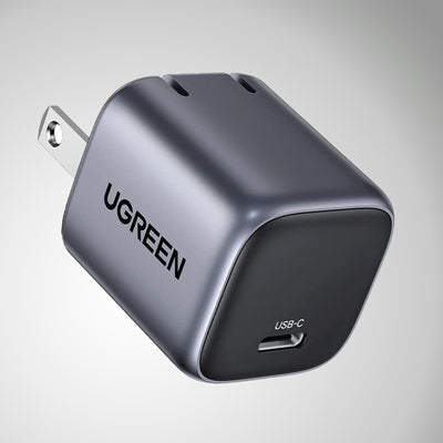 Cargador de carga rápida UGREEN GaN 30W US (Space Gray) CD319 - Achorao