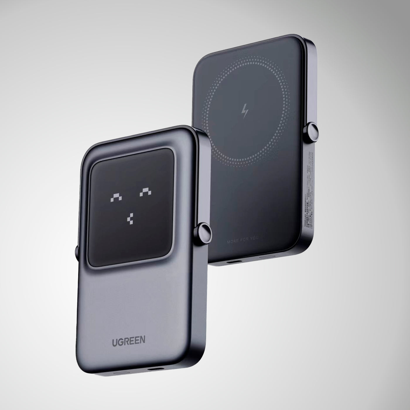 Cargador portátil magnético de 10000 mAh UGREEN Uno, paquete de batería inalámbrica PD 20 W con pantalla TFT - PB572 - Achorao