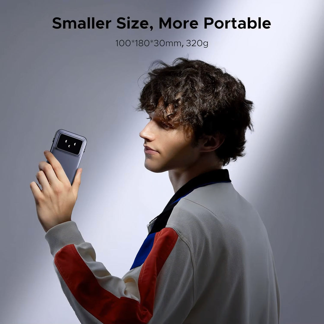 Cargador portátil magnético de 10000 mAh UGREEN Uno, paquete de batería inalámbrica PD 20 W con pantalla TFT - PB572 - Achorao