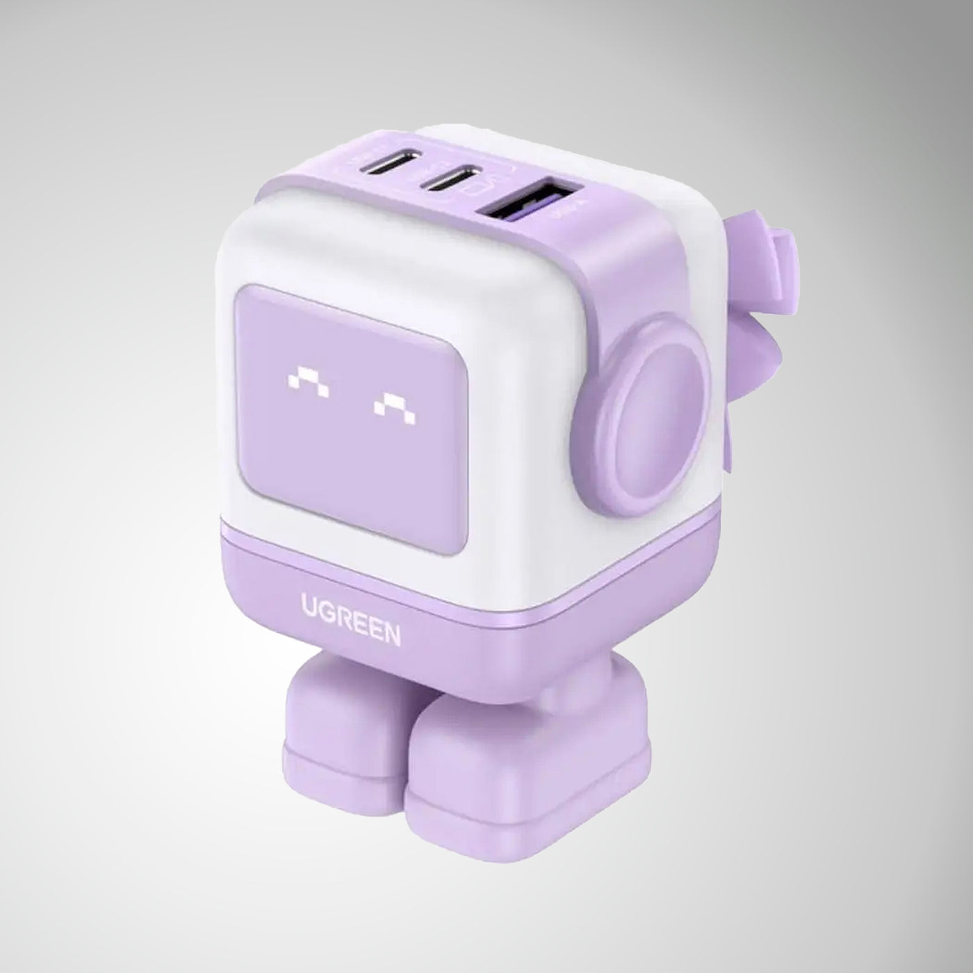 Adaptador/Cargador de corriente UGREEN Uno, USB-C 65W, Puertos 2 x USB-C / 1 x USB-A (CD361) - Achorao