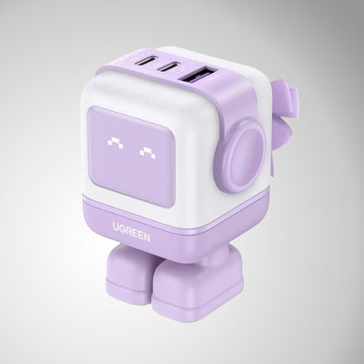 Adaptador/Cargador de corriente UGREEN Uno, USB-C 65W, Puertos 2 x USB-C / 1 x USB-A (CD361) - Achorao