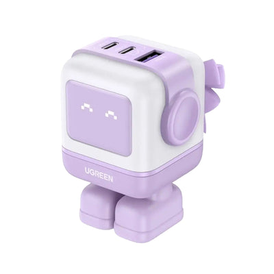 Adaptador/Cargador de corriente UGREEN Uno, USB-C 65W, Puertos 2 x USB-C / 1 x USB-A (CD361) - Achorao