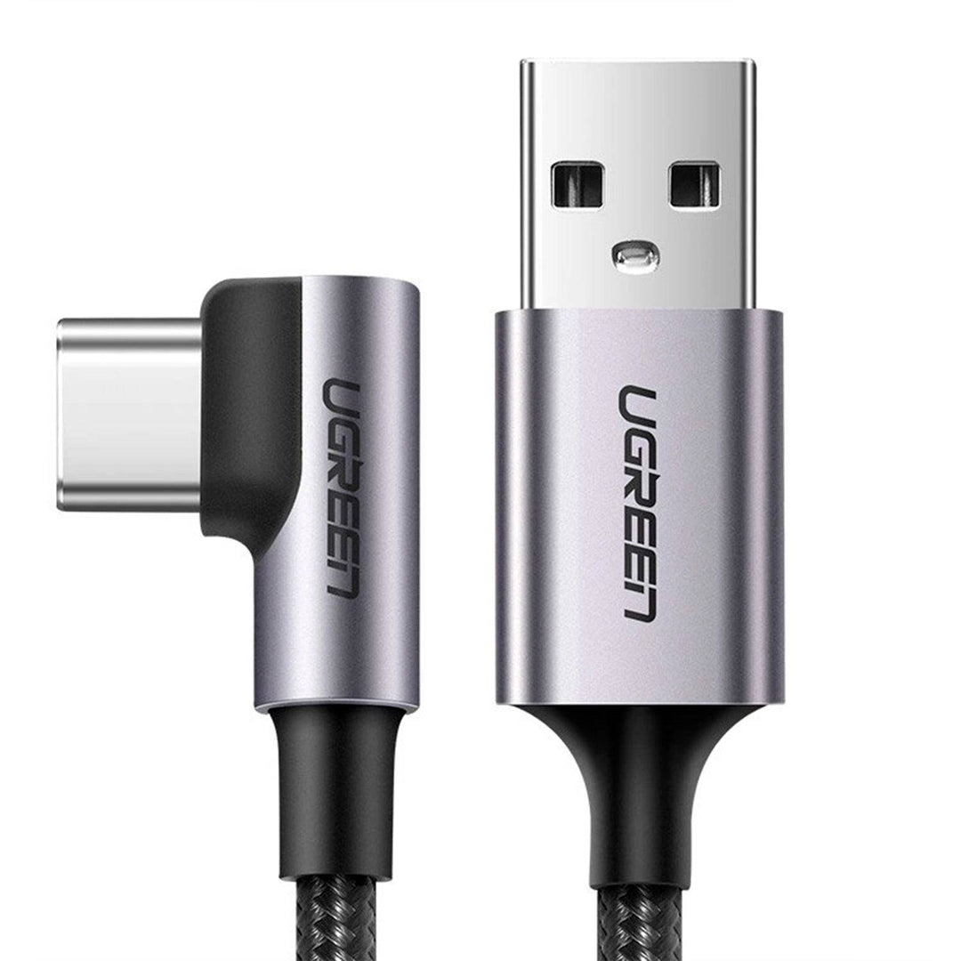 Angulo Recto USB-A a USB-C Cable 2m UGREEN (Space Gray) US284 - Achorao