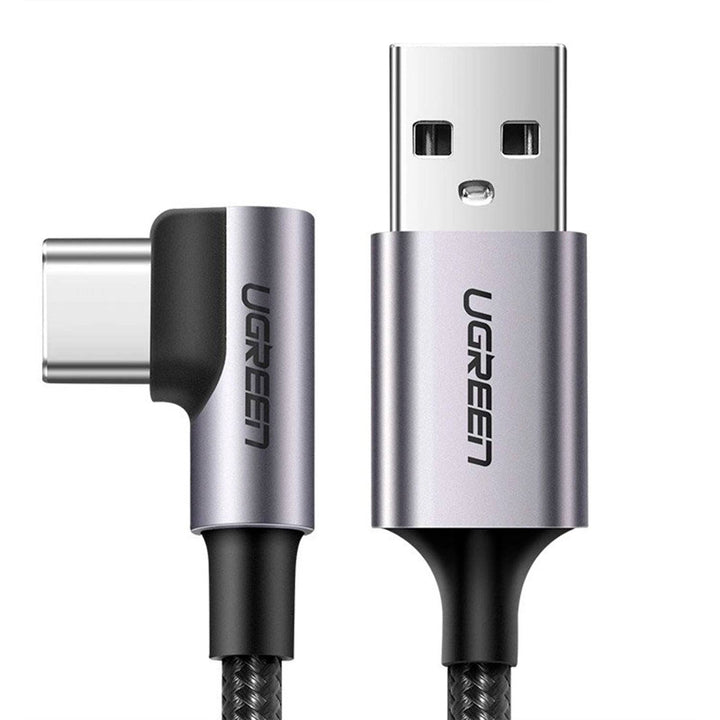 Angulo Recto USB-A a USB-C Cable 2m UGREEN (Space Gray) US284 - Achorao