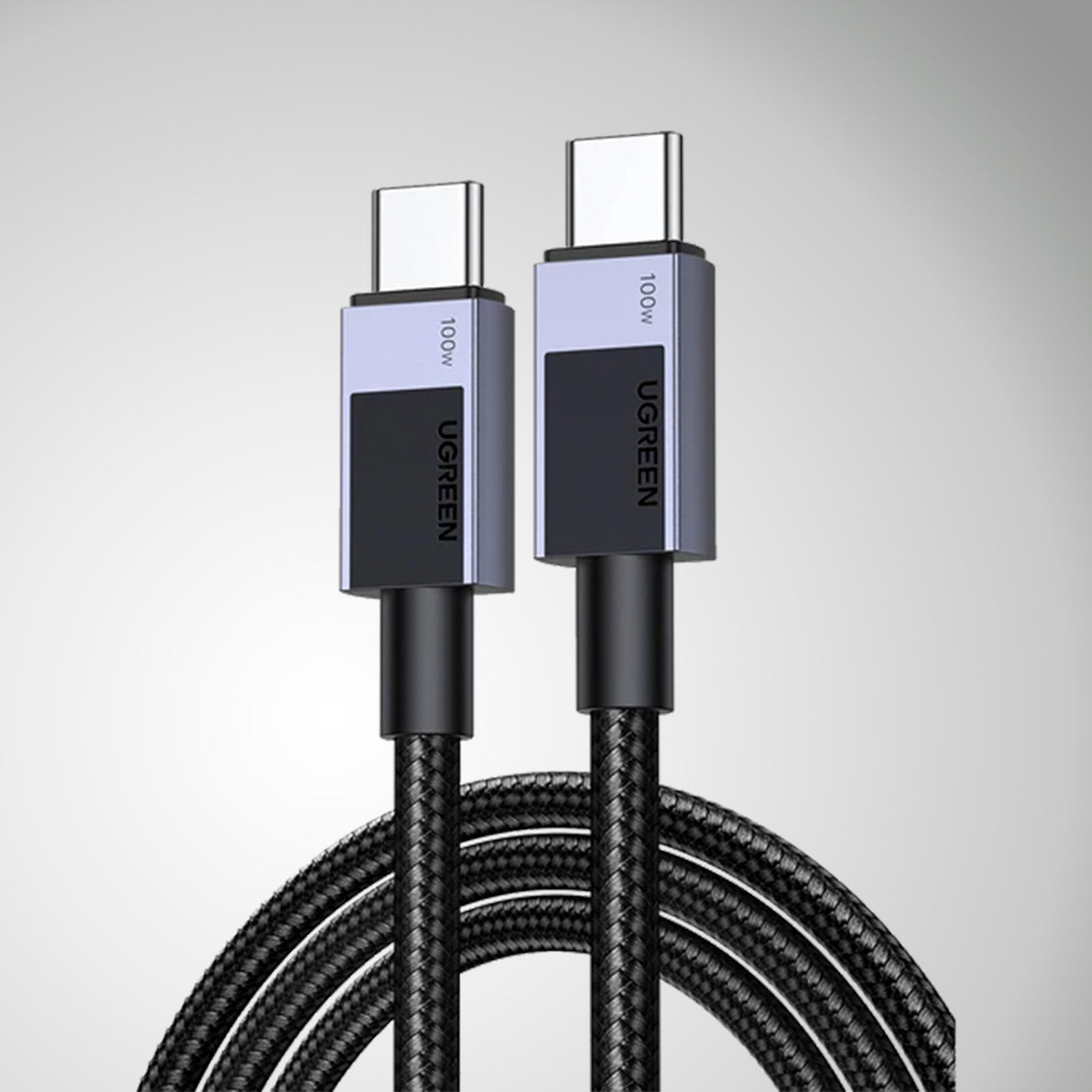 Cable de carga rápida y transferencia de datos Ugreen USB-C a USB-C L512 100W - 1m - Achorao