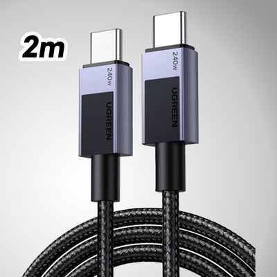 Cable de carga rápida y transferencia de datos Ugreen USB-C a USB-C L513 240w - Achorao