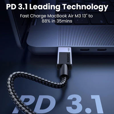 Cable de carga rápida y transferencia de datos Ugreen USB-C a USB-C L513 240w - Achorao