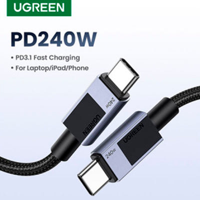 Cable de carga rápida y transferencia de datos Ugreen USB-C a USB-C L513 240w - Achorao