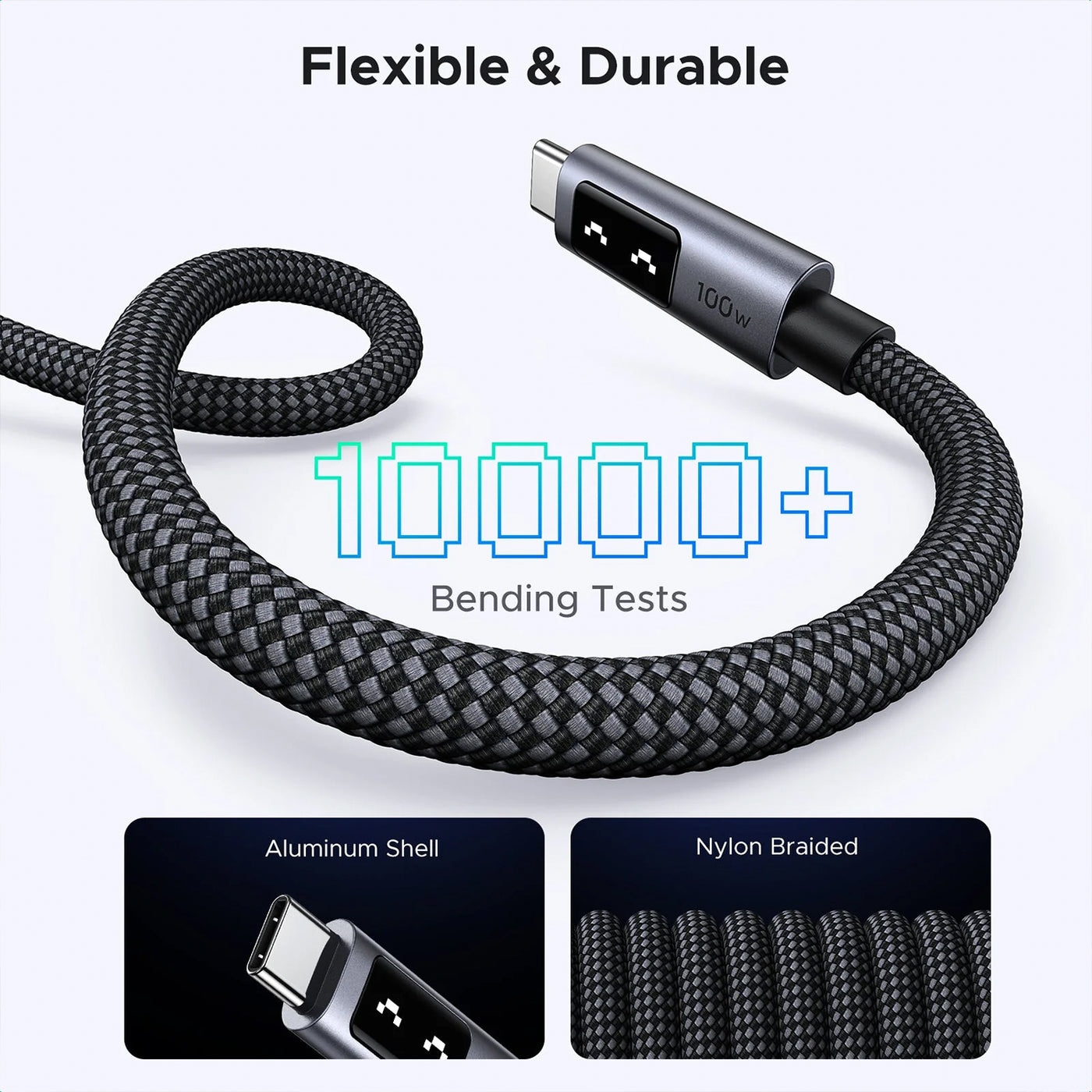 Cable USB-C a USB-C UGREEN Uno Cable 100W L509 - Achorao