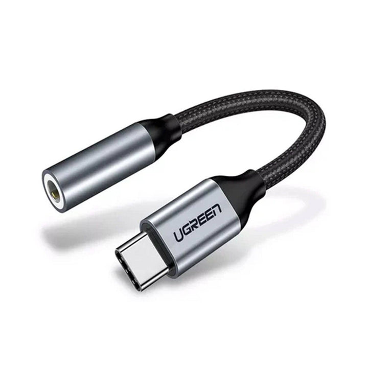 Cable Hembra UGREEN USB Tipo C a 3.5mm  10cm (Gray) AV142 - Achorao