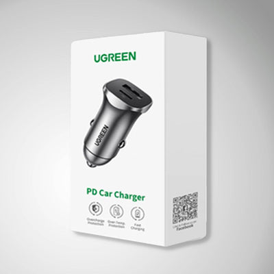 Cargador de auto UGREEN A+C - 2 puertos PD30W+SCP22.5W CD130 - Achorao