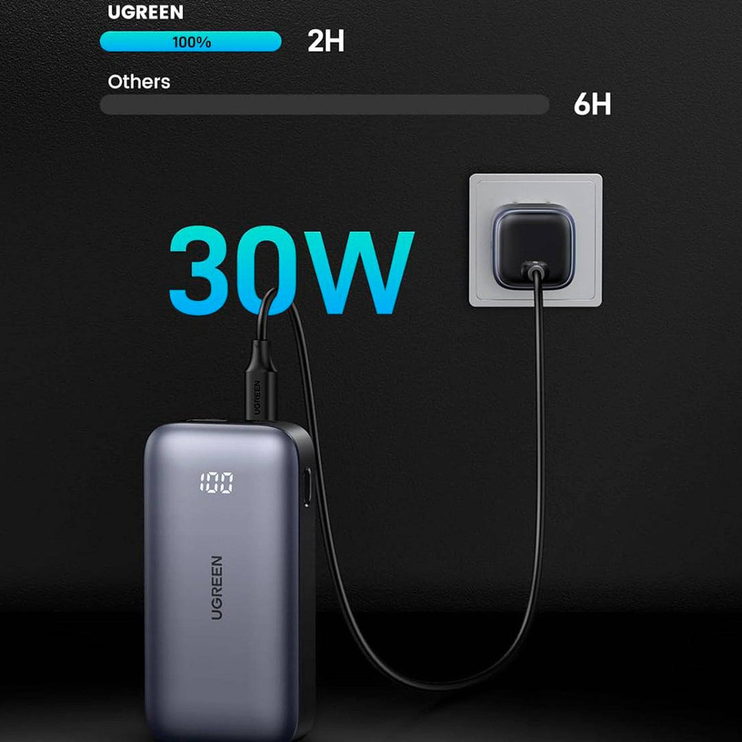 Power Bank de carga rápida UGREEN 10000mAh bidireccional PB502 - Achorao