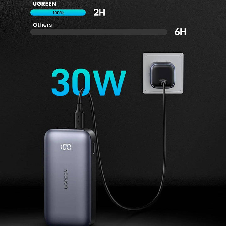 Power Bank de carga rápida UGREEN 10000mAh bidireccional PB502 - Achorao