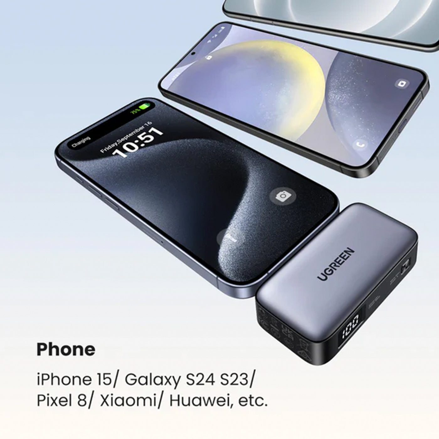 Power Bank UGREEN 5000mAh 20w PB503, con conector USB-C - Achorao