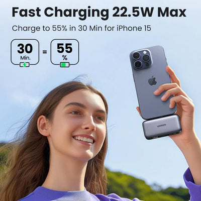 Power Bank UGREEN 5000mAh 20w PB503, con conector USB-C - Achorao