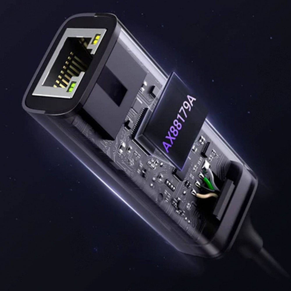 Adaptador Ethernet UGREEN USB Tipo C to 10/100/1000M (Space Gray) CM199 - Achorao