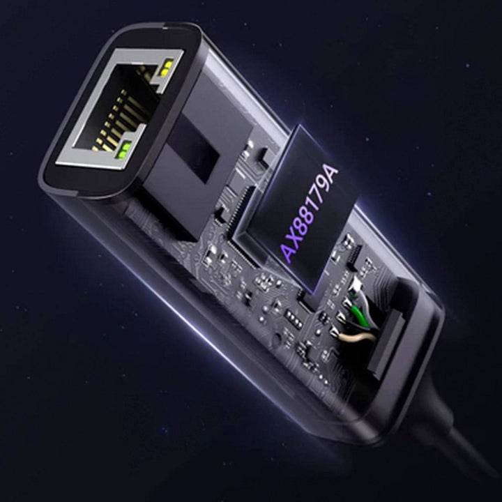 Adaptador Ethernet UGREEN USB Tipo C to 10/100/1000M (Space Gray) CM199 - Achorao