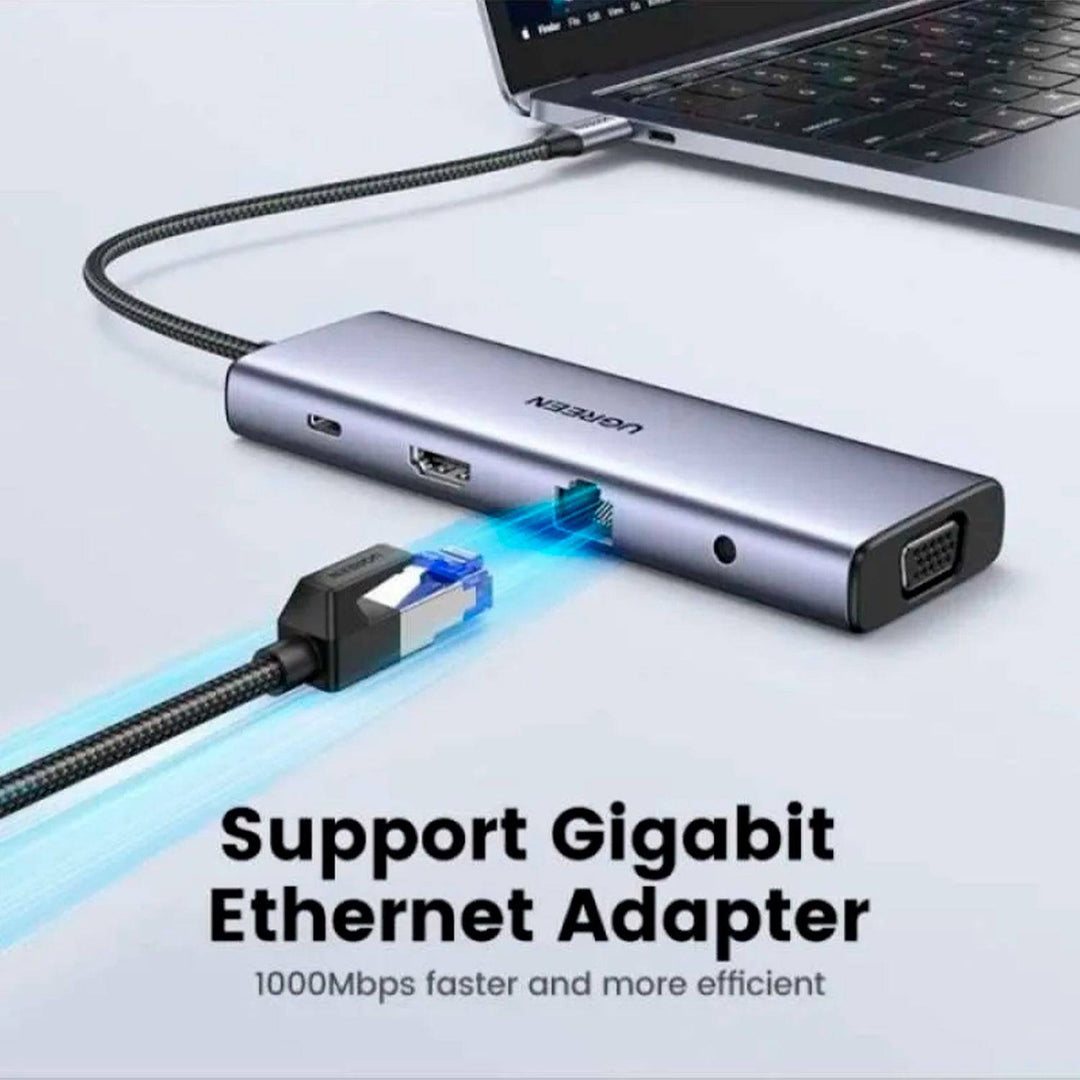 Adaptador Multifunción UGREEN USB-C CM498 - 10 en 1 - Achorao
