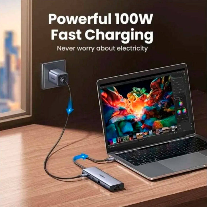 Adaptador Multifunción UGREEN USB-C CM498 - 10 en 1 - Achorao