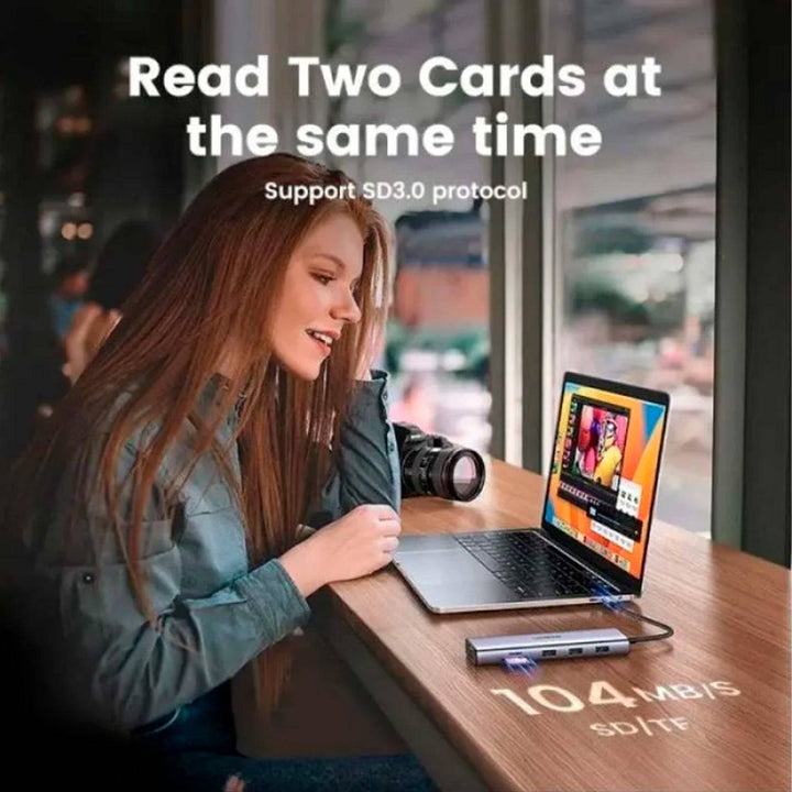 Adaptador Multifunción UGREEN USB-C CM498 - 10 en 1 - Achorao