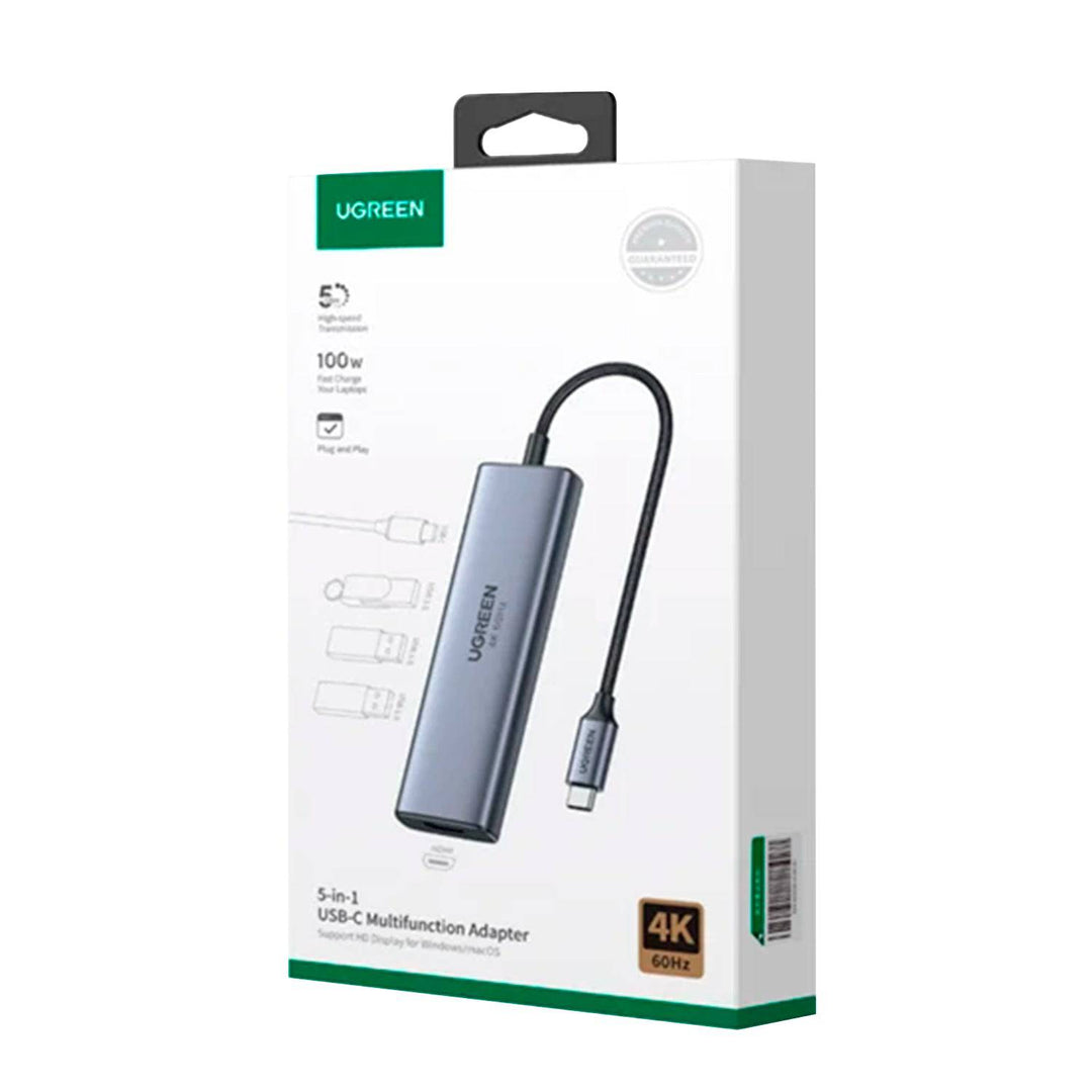 Adaptador Multifunción UGREEN USB-C CM511 - 5 en 1 - Achorao