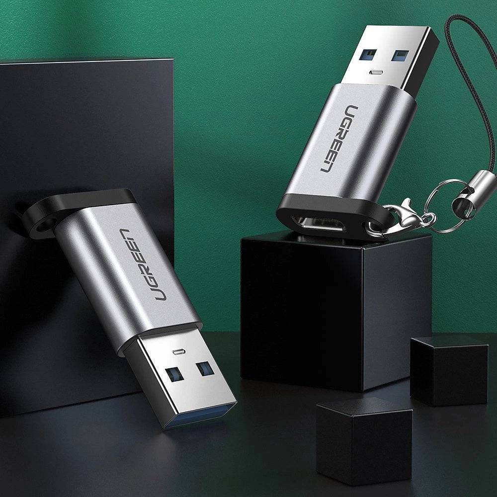 Adaptador UGREEN USB-A 3.0 a USB-C (Gray)  US276 - Achorao