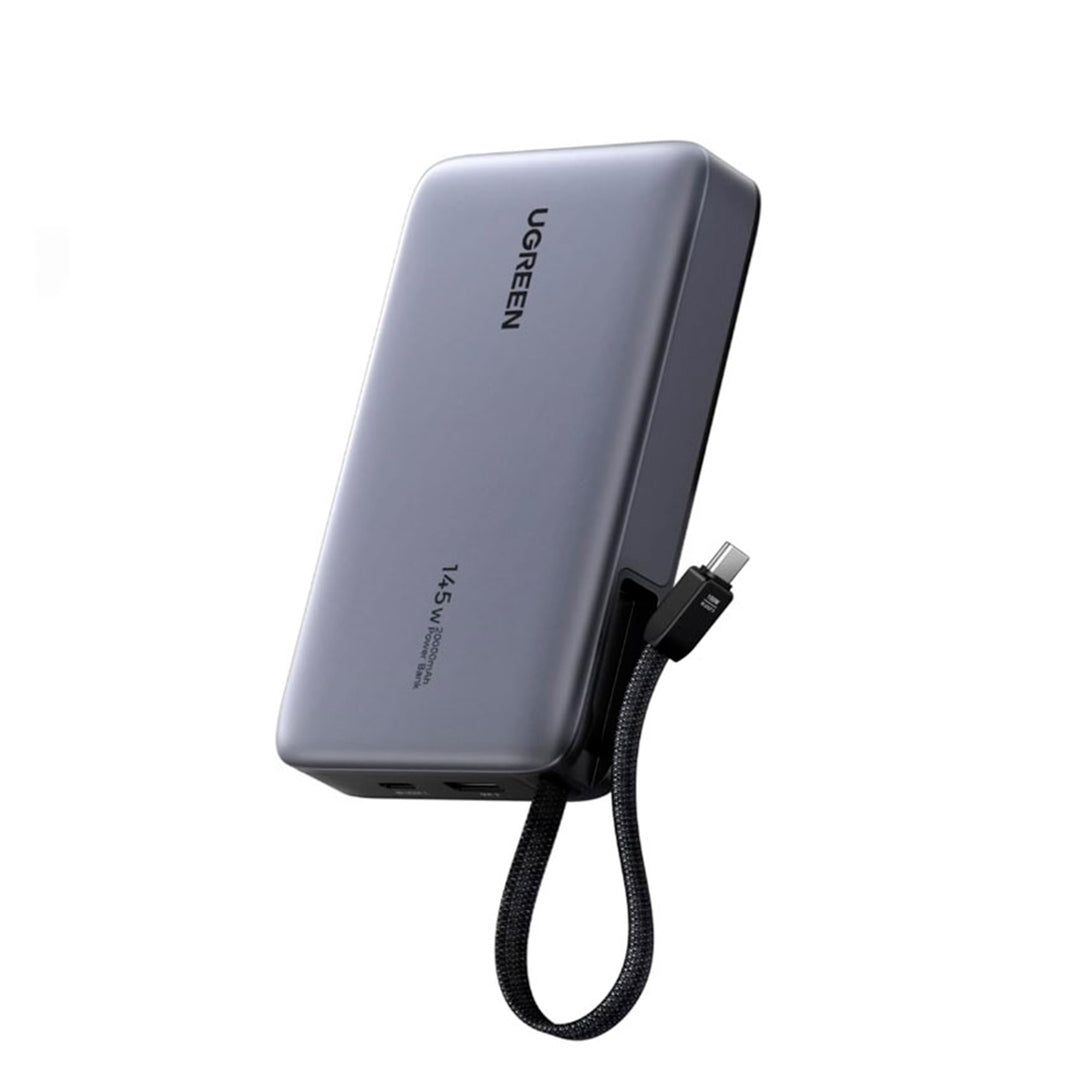 Ugreen 145W 20000mAh PowerBank with multiple charging ports and compact design, ideal for portable device charging.